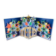 Dad Happy Father's Day Twinkle-Tastic Fun! Pop Up Father's Day Greeting Card