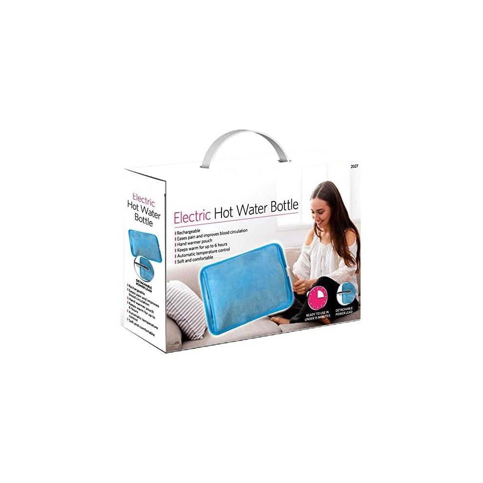 Rechargeable Electric Hot Water Bottle - Blue - 2027