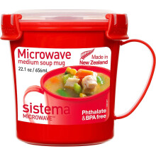 (656 ml) Heat and Eat Microwave Set Rectangular School Lunch Boxes with Steam Release Vents, BPA-Free