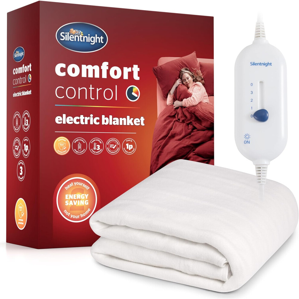 (Double, Comfort Control Electric Blanket) Silentnight Comfort Control Electric Blanket