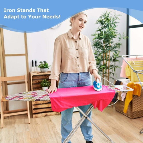 (LARGE 34 X 110 CM) Ironing Board Lightweight Folding Iron Rest
