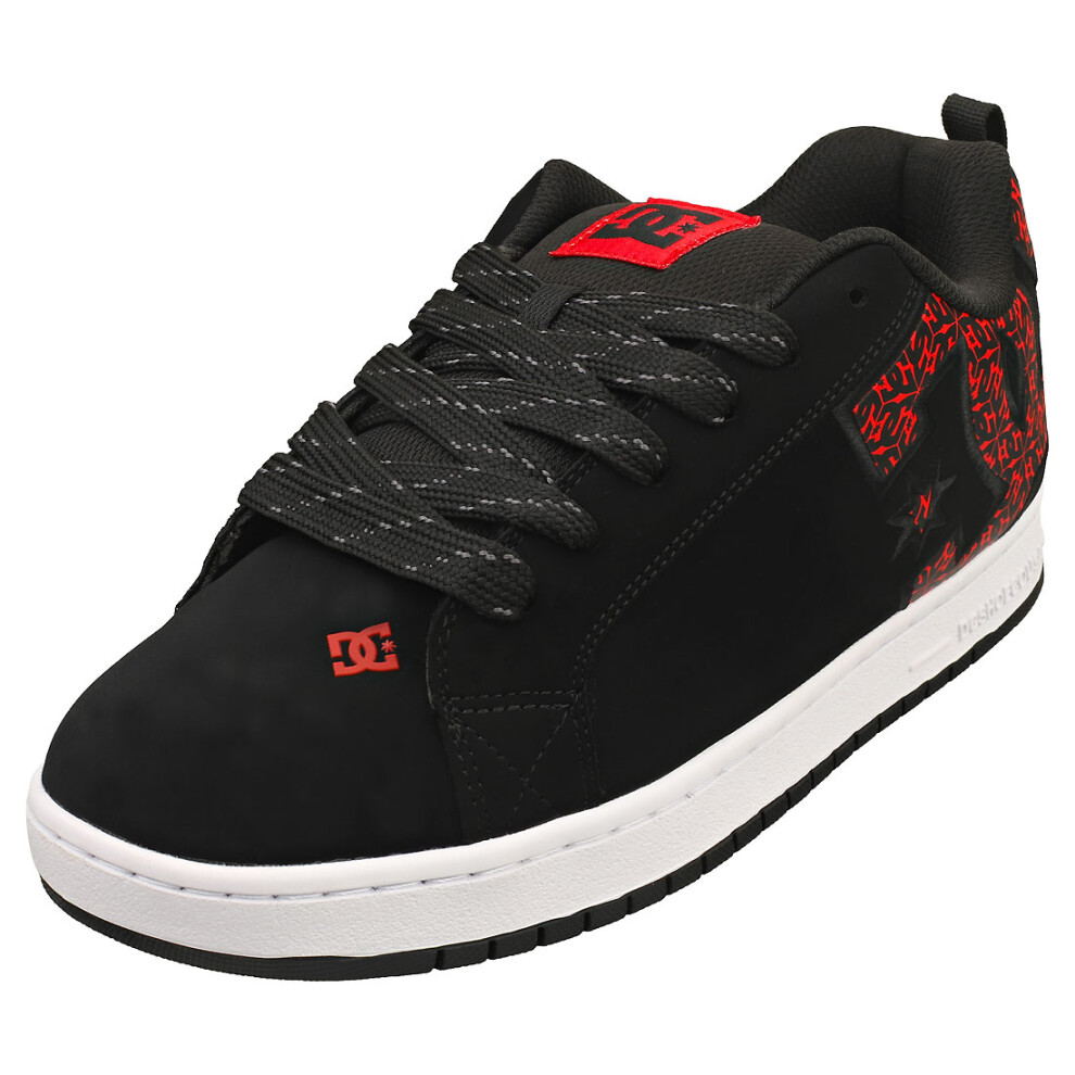 (8) DC Shoes Court Graffik Mens  Trainers in Black Red