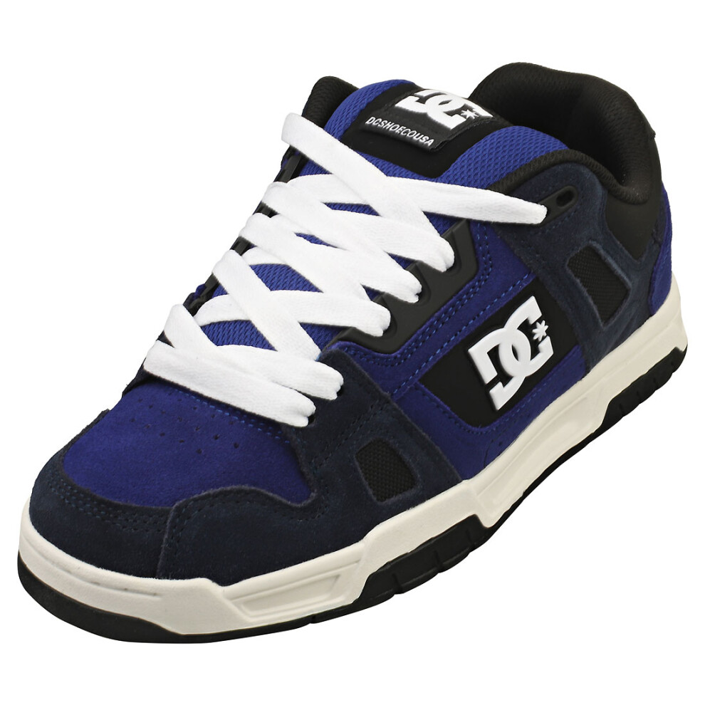 (7.5) DC Shoes Stag Mens Skate Trainers in Blue Navy