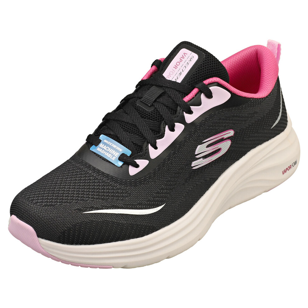 (4) Skechers Vapor Foam Smooth Ride Vegan Womens Fashion Trainers In Black Multicolour