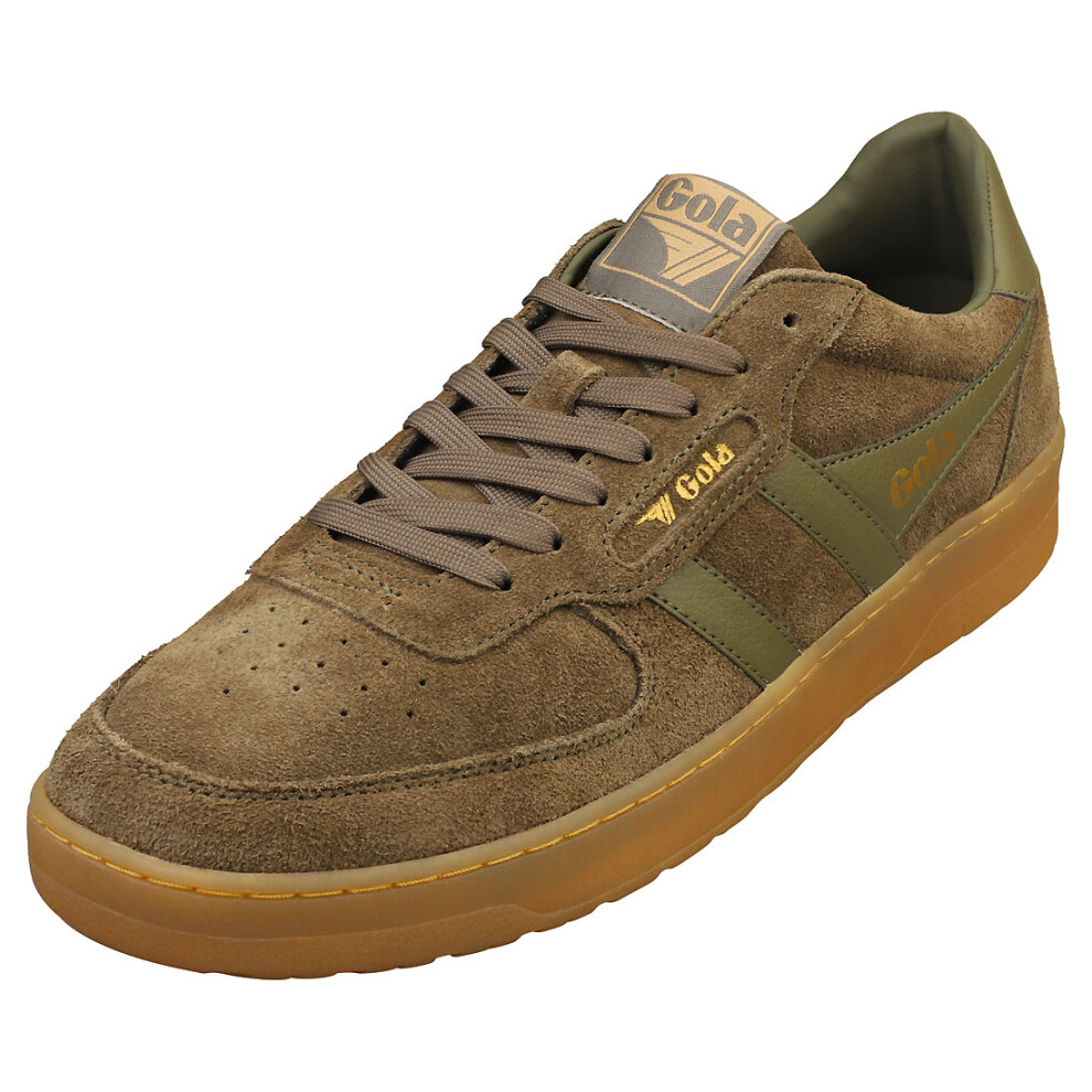 (12) Gola Hawk 86 Mens Casual Trainers in Khaki