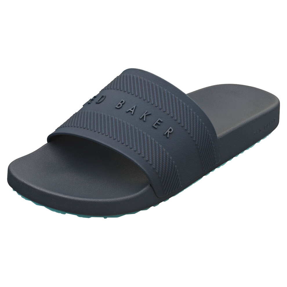 (8) Ted Baker Seenen Mens Slide Sandals in Navy