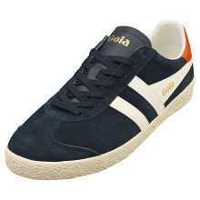 (7) Gola Medallist Mens Fashion Trainers in Navy Off White