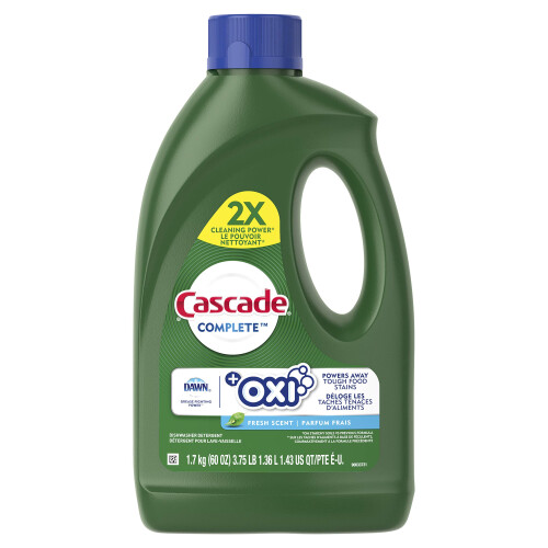 Cascade Complete +Oxi Gel Diskmedel, Fräsch Doft, 60 fl oz