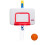 Little Tikes Little Tikes Attach 'n Play Basketset, Original, Vit 1