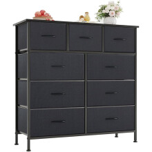 (Grey) 9 Drawer Storage Cabinet Bedroom Chest of Drawers