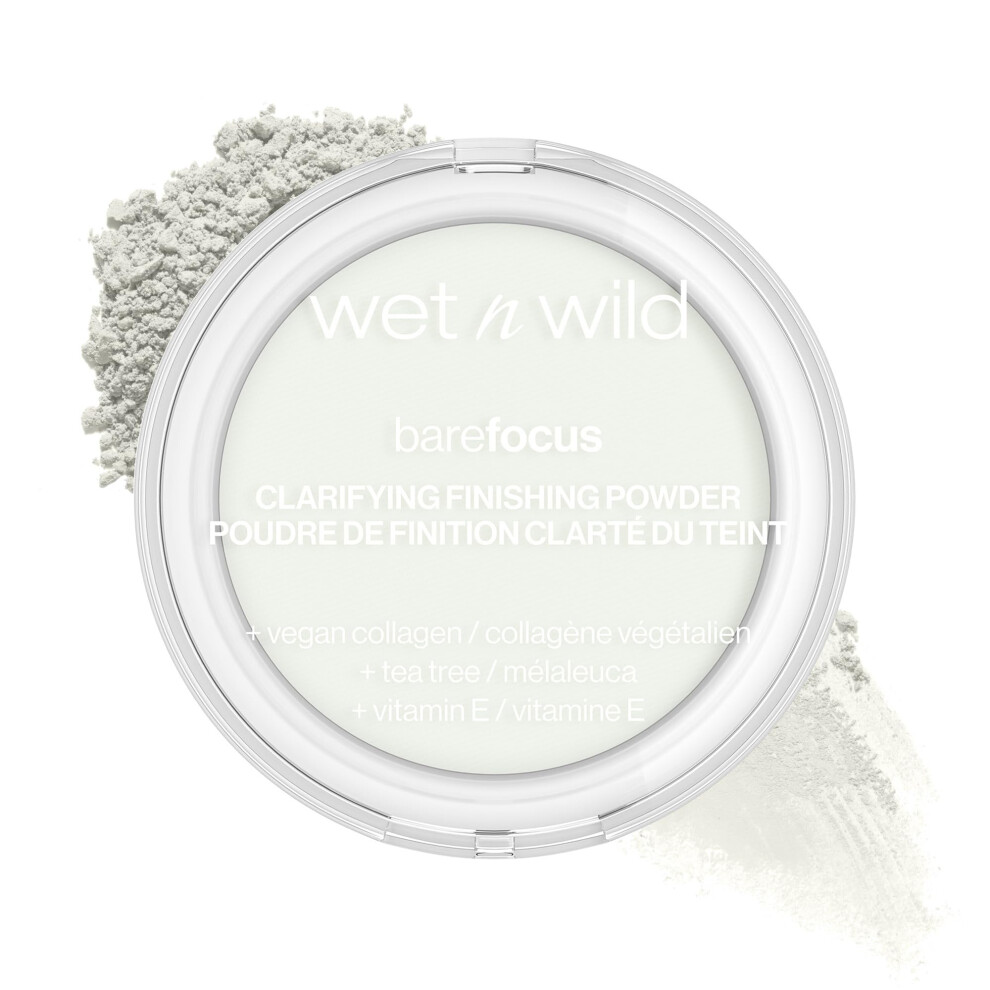 Wet n Wild Bare Focus Clarifying Finishing Powder  Matte  Pressed Setting Powder Translucent