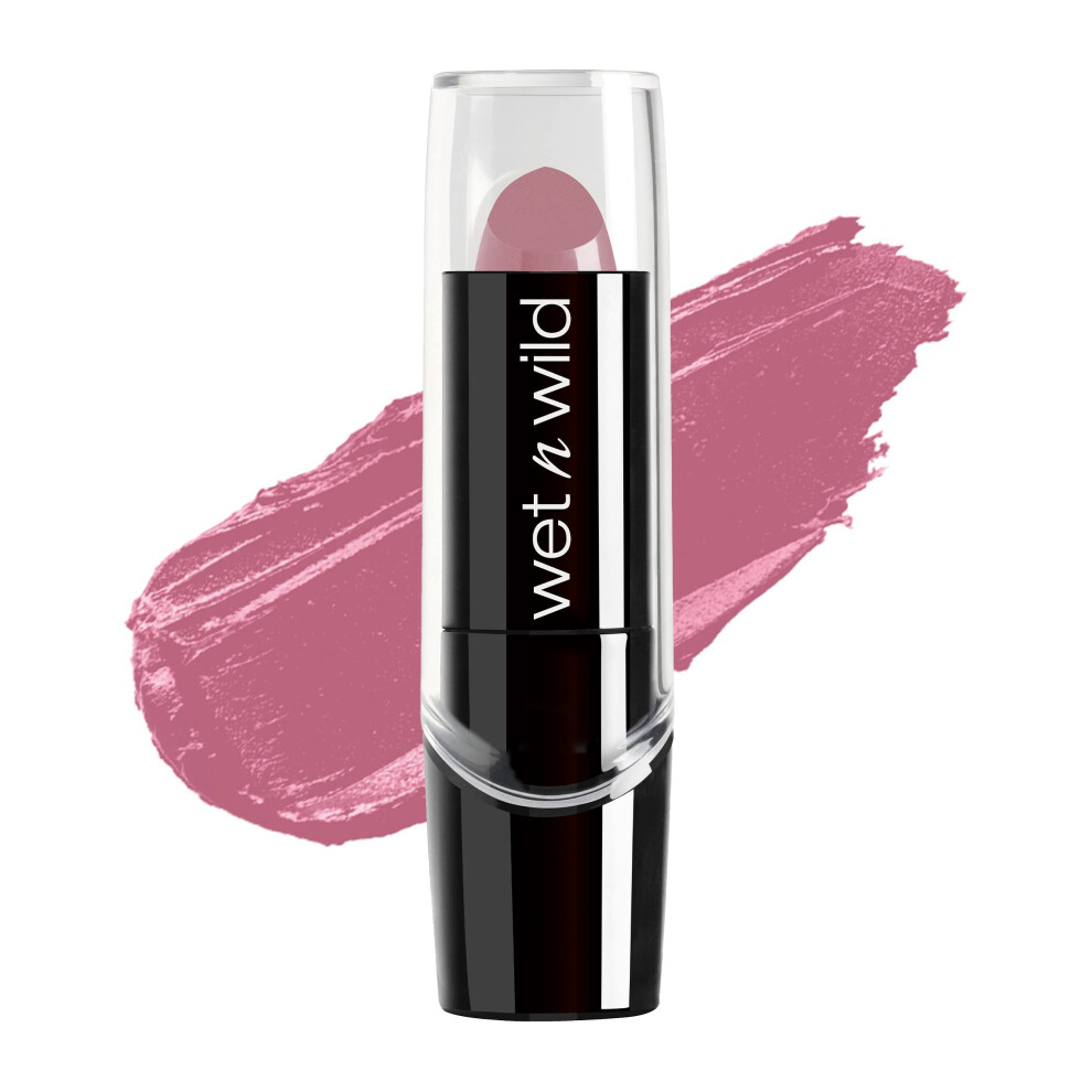 Wet n Wild Silk Finish Lipstick| Hydrating Lip Color| Rich Buildable Color| Will You Be With Me? Pink, 0.13 Ounce (Pack of 1)