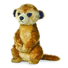 Aurora Mini Flopsie Meerkat II Peluche - Compagni Giocosi - Marrone 20 cm