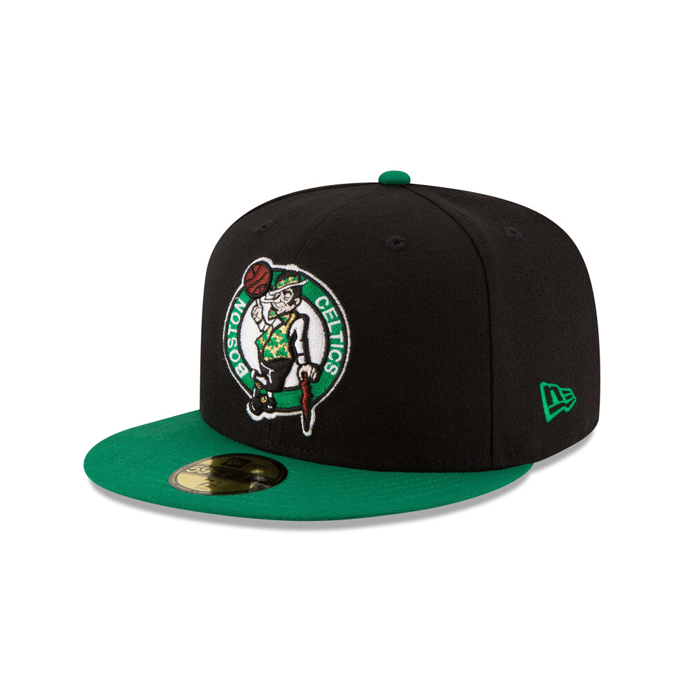 NBA Boston Celtics Men's 2-Tone 59FIFTY Fitted Cap , Black , 7 1/4