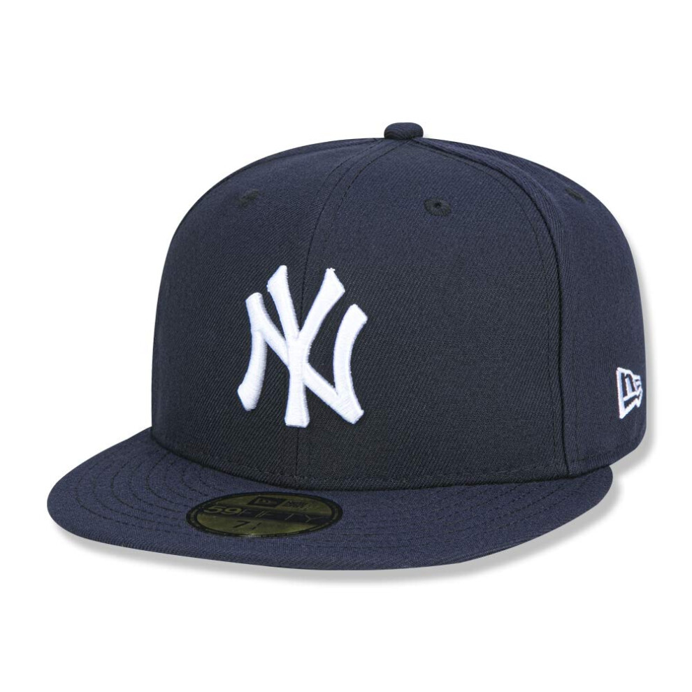 New Era Mens New York Yankees MLB Authentic Collection 59FIFTY Cap, Size 8 3/8