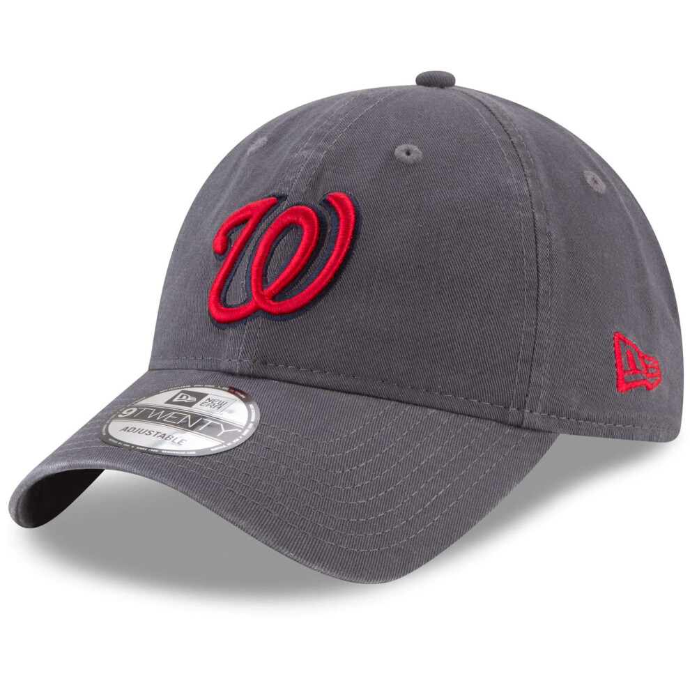 New Era Replica Core Classic Twill 9TWENTY Adjustable Hat Cap (Washington Nationals (Graphite))