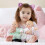 Boneca de Bebê Huggums de 30 cm, Estampa Verde Menta, Tom de Pele Clara 6