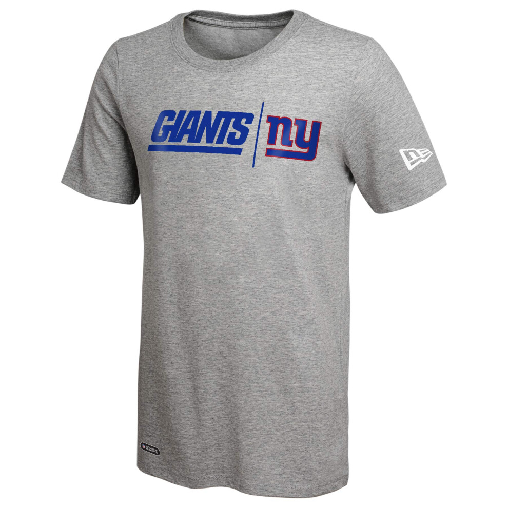 New Era NFL Men's Gametime Dri-Tek Short Sleeve Tee, New York Giants X-Large