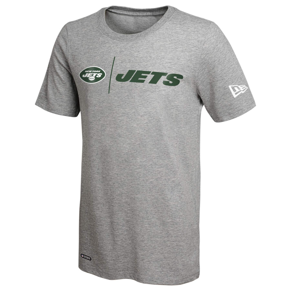 New Era NFL Men's Gametime Dri-Tek Short Sleeve Tee, New York Jets Small