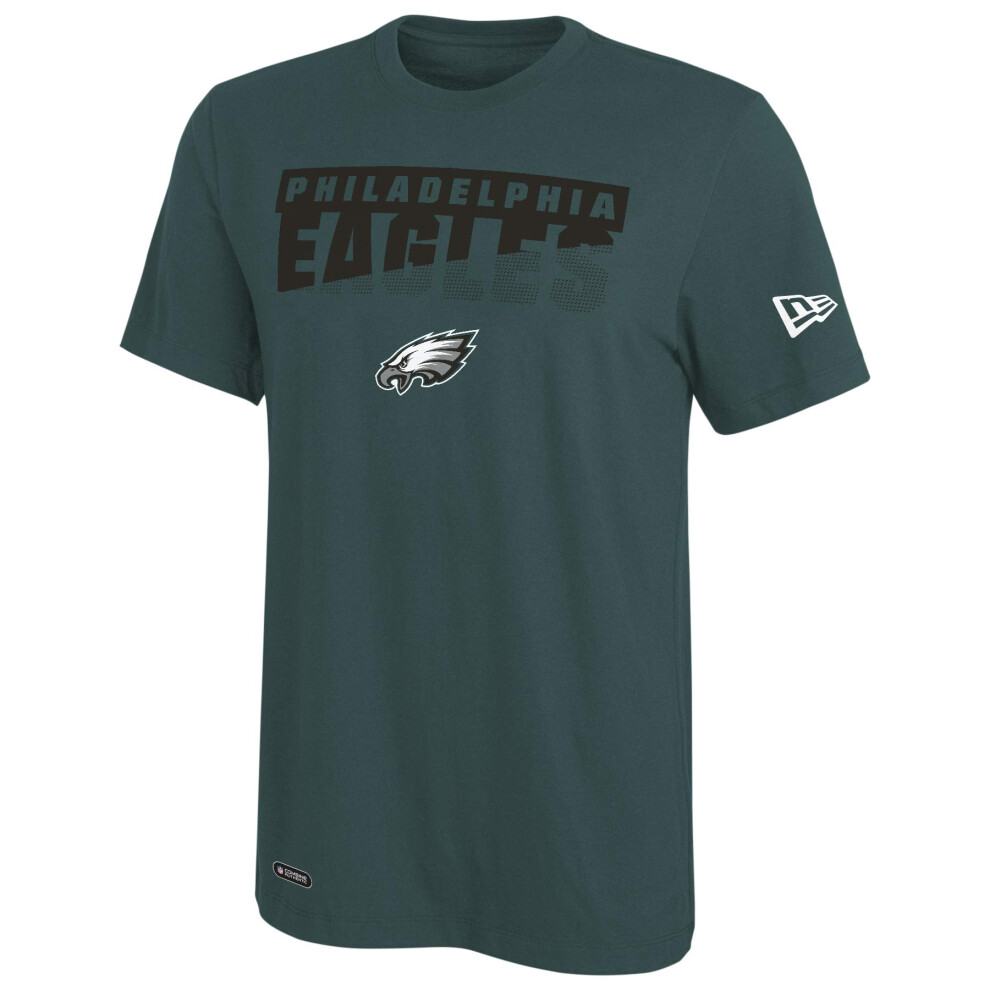 New Era NFL Men's Scoreboard Dri-Tek Short Sleeve Tee, Philadelphia Eagles Small