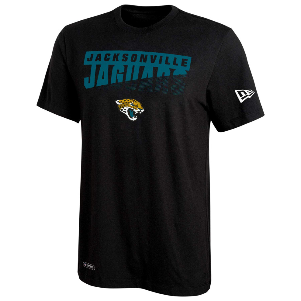 New Era NFL Men's Scoreboard Dri-Tek Short Sleeve Tee, Jacksonville Jaguars Large