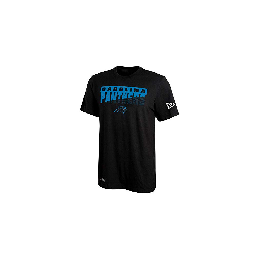 New Era NFL Men's Scoreboard Dri-Tek Short Sleeve Tee, Carolina Panthers X-Large