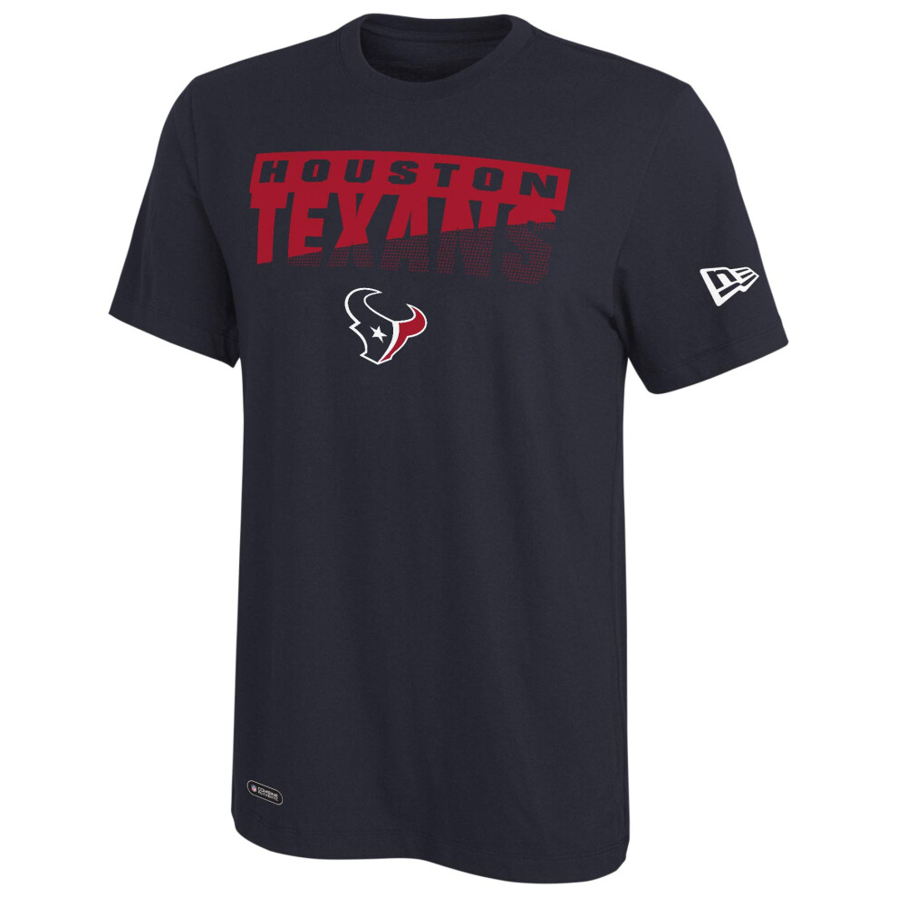 New Era NFL Men's Scoreboard Dri-Tek Short Sleeve Tee, Houston Texans XX-Large