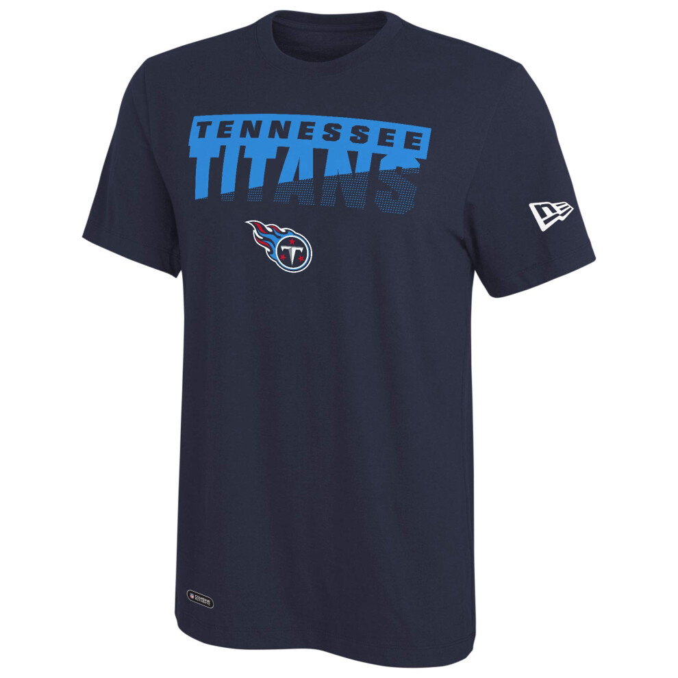 New Era NFL Men's Scoreboard Dri-Tek Short Sleeve Tee, Tennessee Titans Large