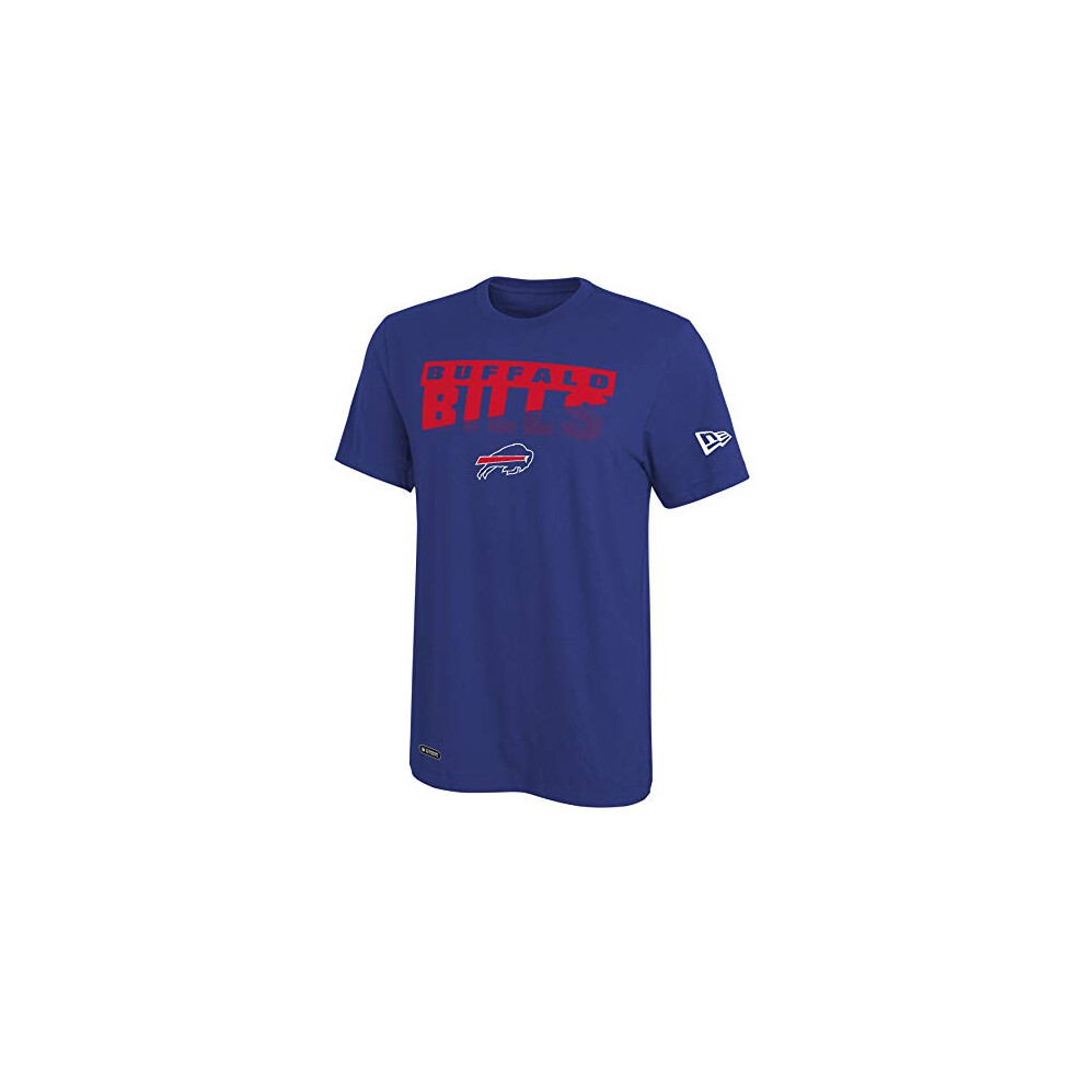 New Era NFL Men's Scoreboard Dri-Tek Short Sleeve Tee, Buffalo Bills Large