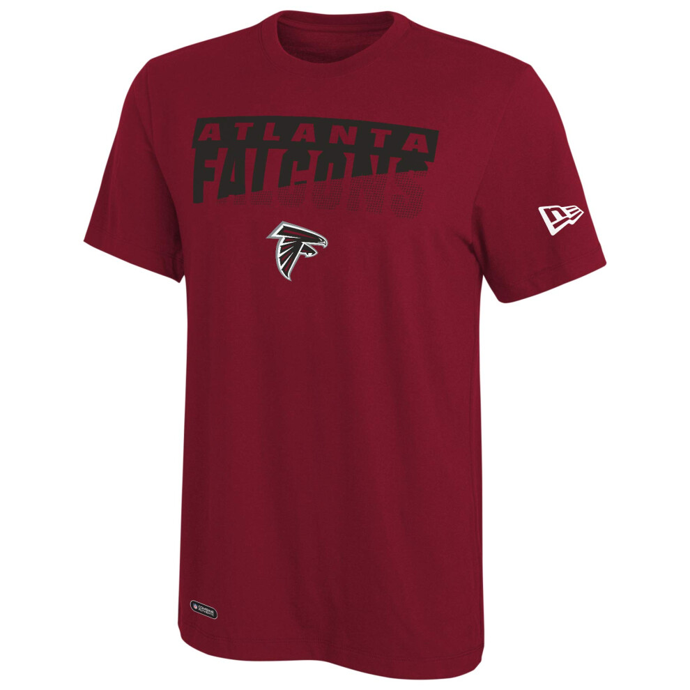 New Era NFL Men's Scoreboard Dri-Tek Short Sleeve Tee, Atlanta Falcons Medium