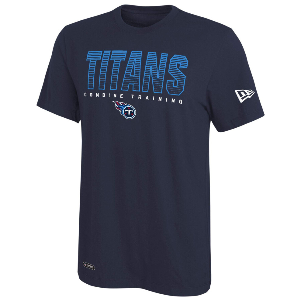 New Era NFL Men's Team Pride Dri-Tek Short Sleeve T-Shirt, Tennessee Titans, Large