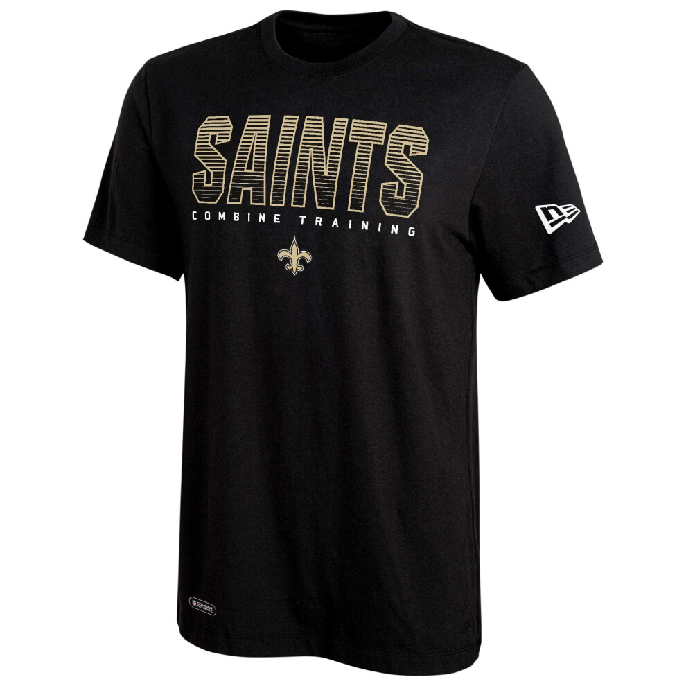 New Era NFL Men's Team Pride Dri-Tek Short Sleeve T-Shirt, New Orleans Saints, Medium