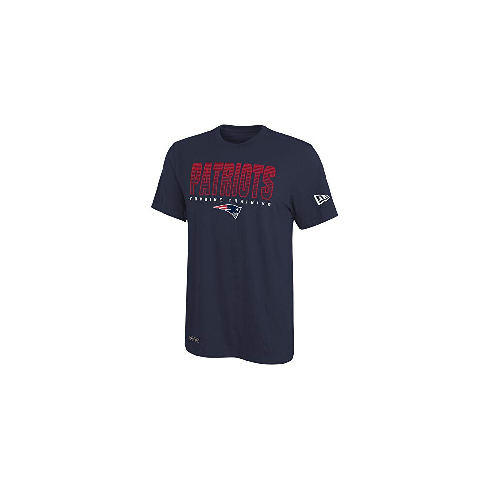 New Era NFL Men's Team Pride Dri-Tek Short Sleeve T-Shirt, New England Patriots, X-Large