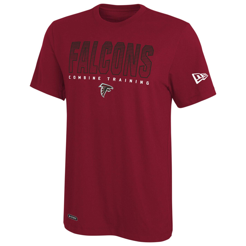 New Era NFL Men's Team Pride Dri-Tek Short Sleeve T-Shirt, Atlanta Falcons, Small