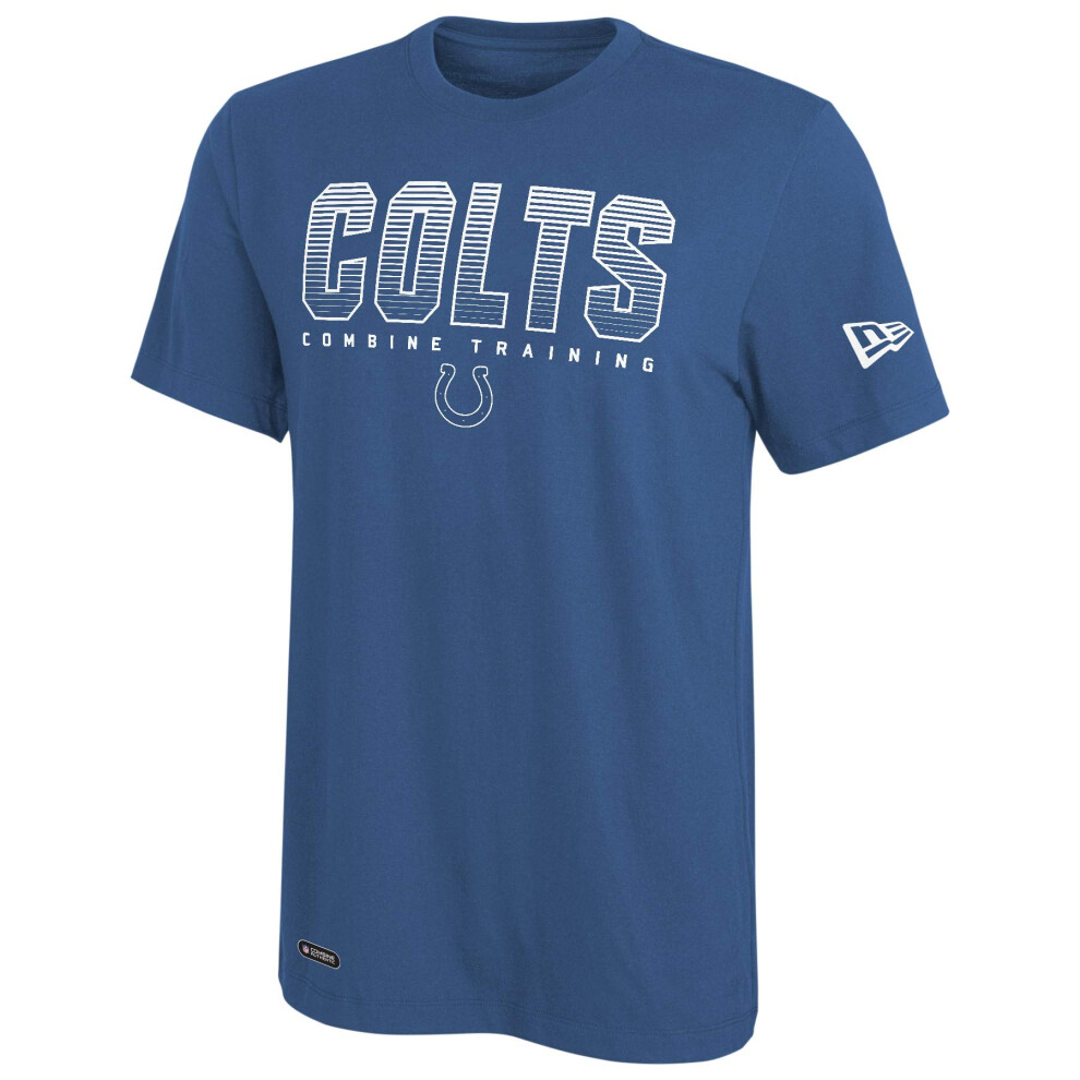 New Era NFL Men's Team Pride Dri-Tek Short Sleeve T-Shirt, Indianapolis Colts, Small