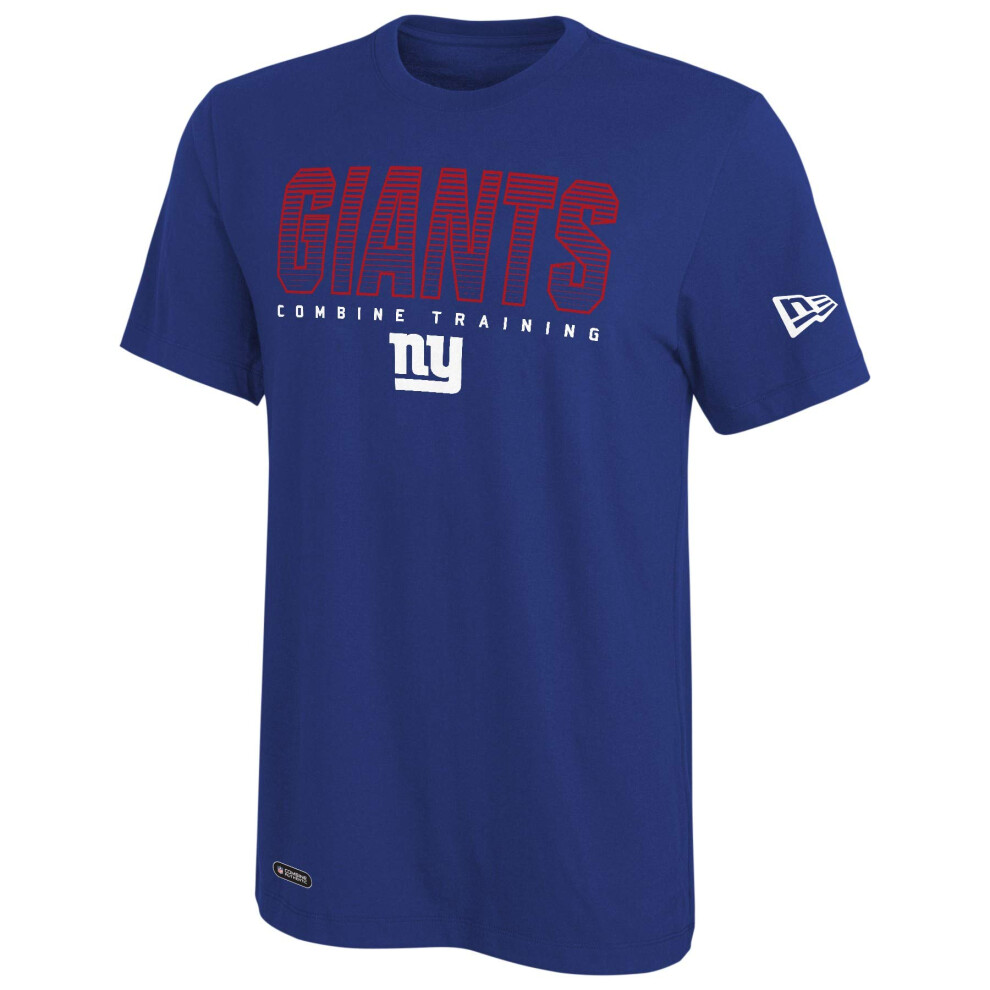 New Era NFL Men's Team Pride Dri-Tek Short Sleeve T-Shirt, New York Giants, Small