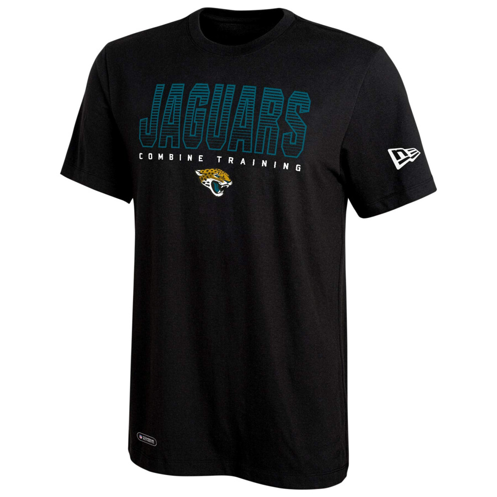 New Era NFL Men's Team Pride Dri-Tek Short Sleeve T-Shirt, Jacksonville Jaguars, Small