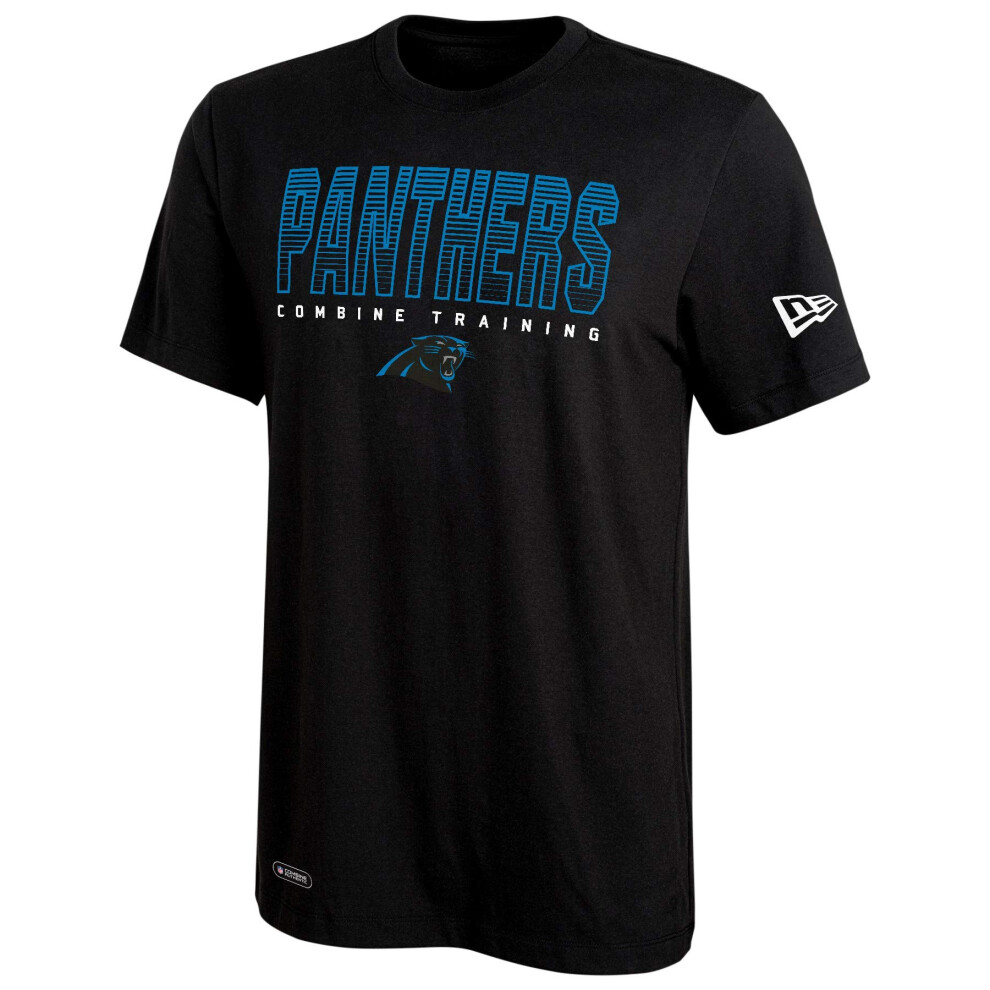 New Era NFL Men's Team Pride Dri-Tek Short Sleeve T-Shirt, Carolina Panthers, Small