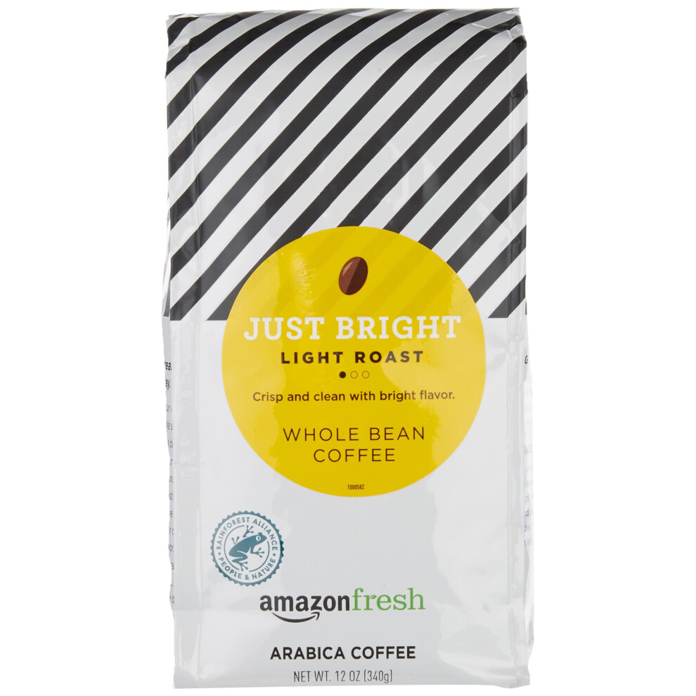 Fresh Just Bright Whole Bean coffee, Light Roast, 12 Ounce