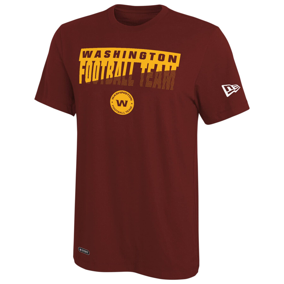 New Era NFL Men's Scoreboard Dri-Tek Short Sleeve Tee, Washington Football Team Small