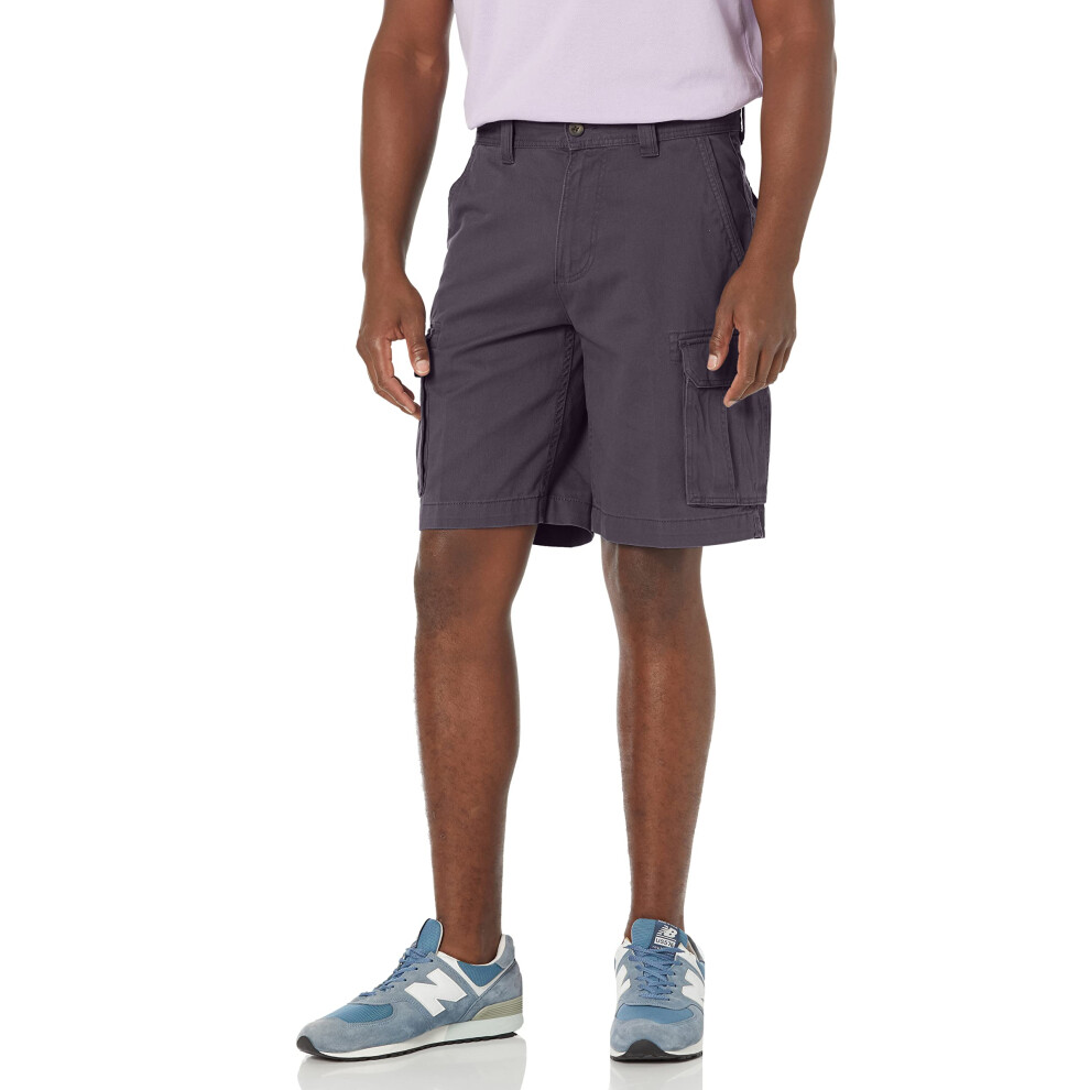 Mens classic-Fit cargo Short (Available in Big & Tall), grey, 46