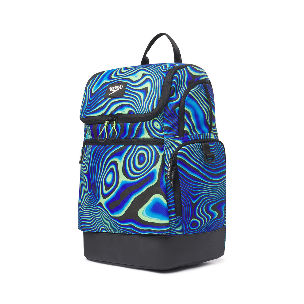 Speedo Large Teamster Backpack 35-Liter, True Cobalt NEON Depths, 1SZ