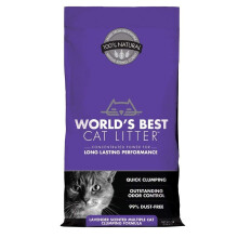 's Werelds beste kattenbakvulling met lavendelgeur en meervoudige kattenklontformule van 7 pond