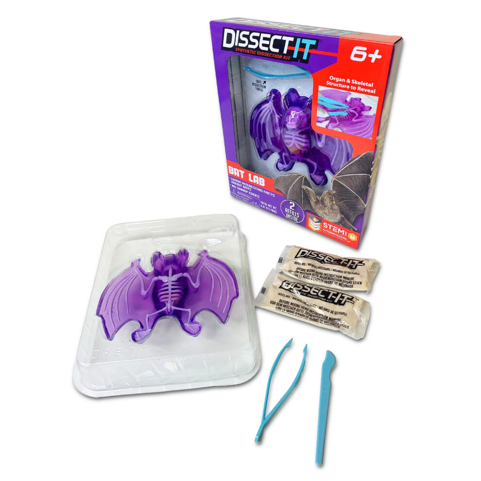 Dissect-It Simulated Synthetic Lab Dissection Toy, STEM Projects for Kids Ages 6+, Animal Science, Biology, Anatomy Home Learning Kit, Great for Youn