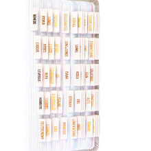 Etiquetas de Bíblia Laminadas DiverseBee (Letra em Cobre), Acessórios de Bíblia, 73 Etiquetas do Antigo e Novo Testamento