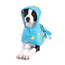Barkbox Peignoir pour chien  schage rapide avec fermeture Velcro et attache enveloppante, vtements mignons pour chiens, faciles  nettoyer, la