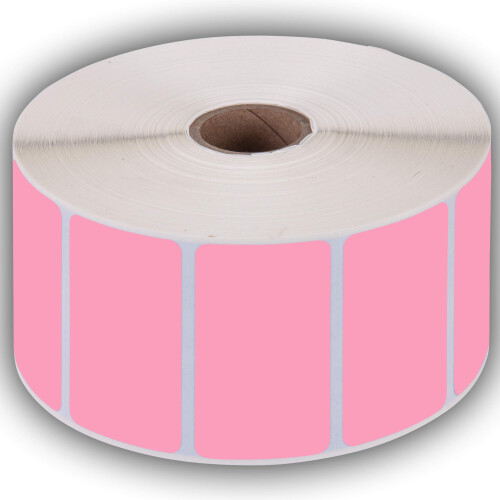 Kenco 2.25" X 1.25" Αυτοκόλλητες Ετικέτες Θερμικής Εκτύπωσης για Barcodes (Ροζ, 6 Ρολά) 2