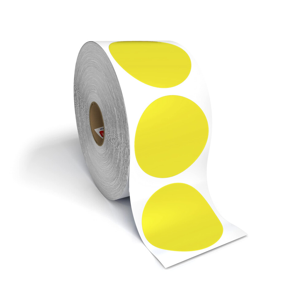 2? Circle Direct Thermal Perforated Stickers Labels for Barcodes, Address, Small Business Labeling, Inventory and Color Coding - Compatible with Zebr