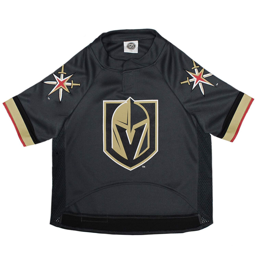 Photos - Dog Clothing Pets First NHL Las Vegas Golden Knights Jersey for Dogs & Cats, X-Large. - Let Your Pet Be A Real NHL Fan! LVK-4006-XL 