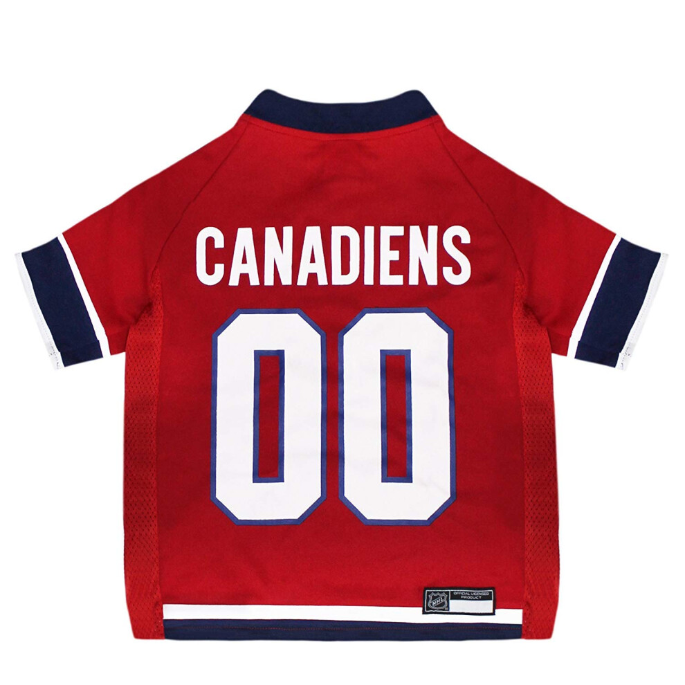 Photos - Dog Clothing Pets First NHL Montreal Canadiens Jersey for Dogs & Cats, Large. - Let Your Pet Be A Real NHL Fan! CAN-4006-LG 